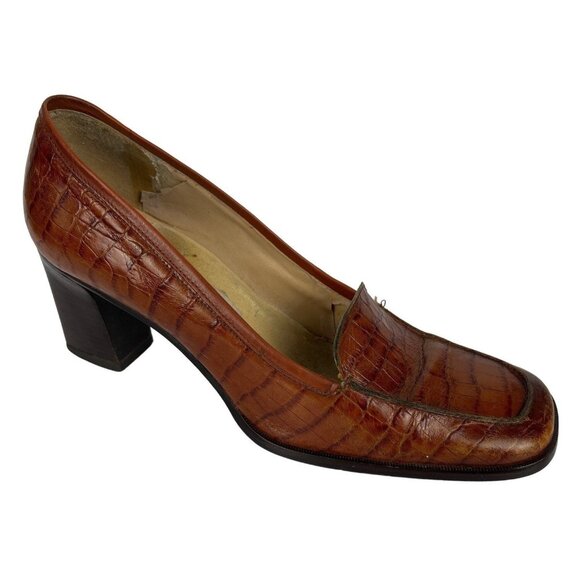 Enzo Angiolini Loafers Block Heels 8N - Picture 1 of 10